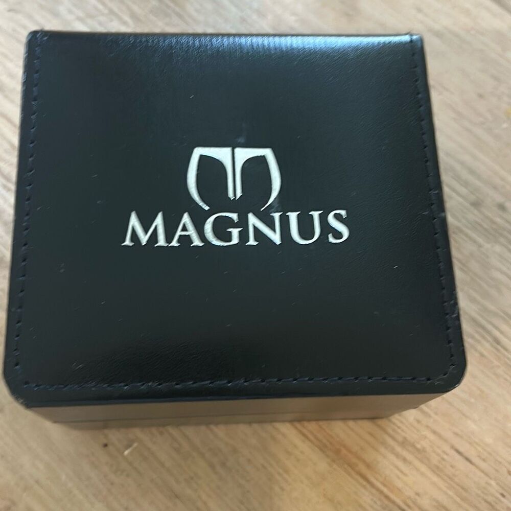 Magnus black empty watch box hard case